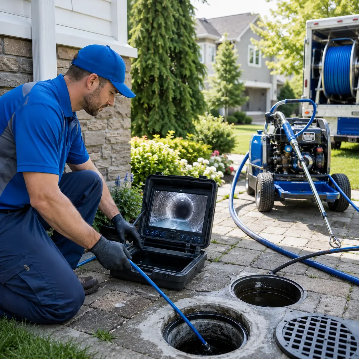 Outdoor drain cleaning professionals serving Andrews, TX