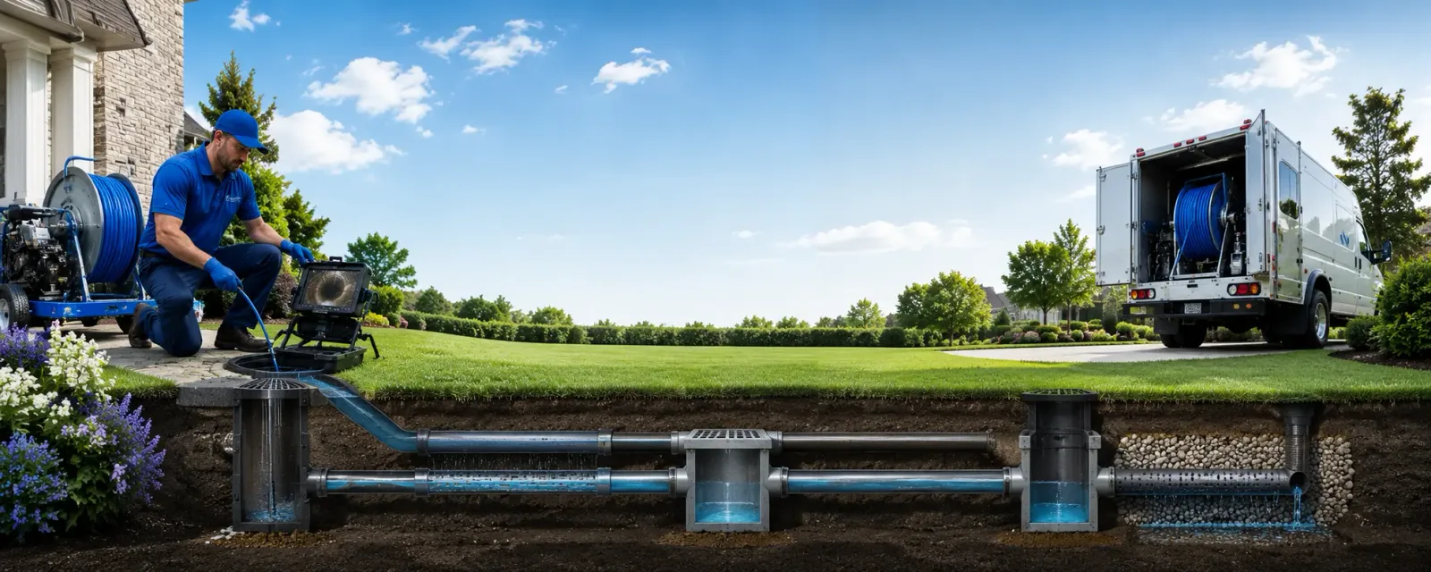 Outdoor drain cleaning information for Andrews, TX